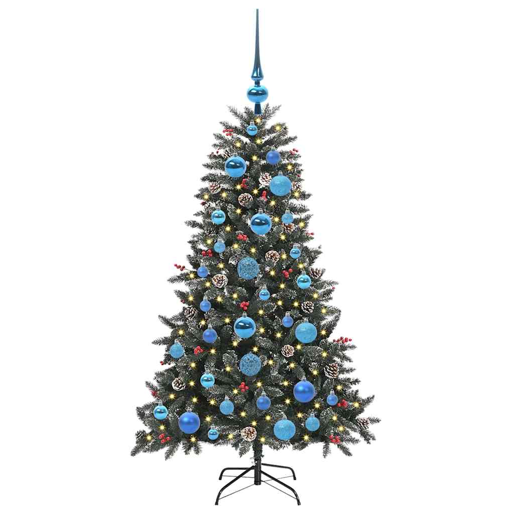 Vidaxl kunstkerstboom met 150 led groen 120 cm pvc en plastic en staal