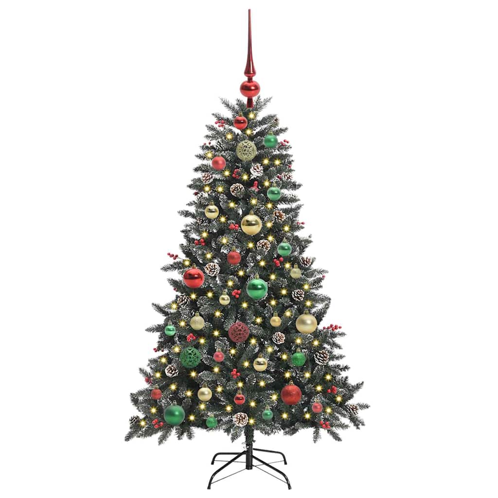 Vidaxl kunstkerstboom met 150 led groen 120 cm pvc en plastic en staal