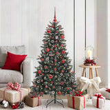 Vidaxl kunstkerstboom groen 150 cm pvc en plastic en staal