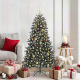 Vidaxl kunstkerstboom met 150 led groen 150 cm pvc en plastic en staal