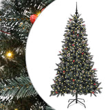 Vidaxl kunstkerstboom met 300 led groen 180 cm pvc en plastic en staal