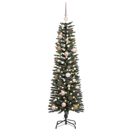 Vidaxl kunstkerstboom met 150 led groen 150 cm pvc en plastic en staal