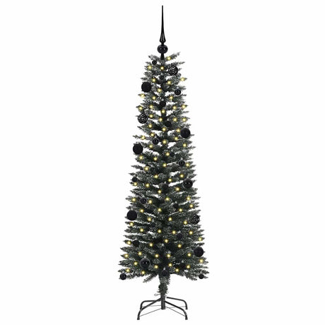 Vidaxl kunstkerstboom met 150 led groen 150 cm pvc en plastic en staal