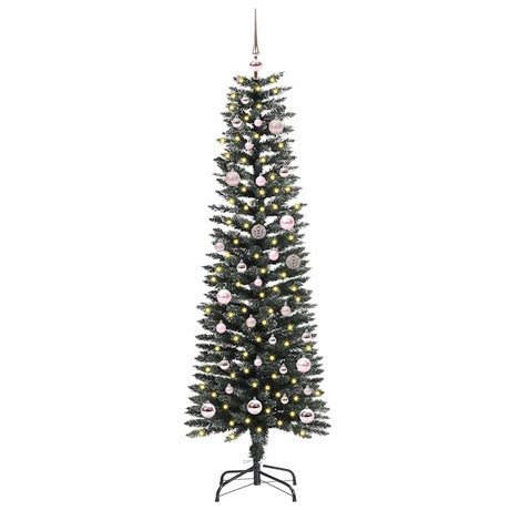Vidaxl kunstkerstboom met 150 led groen 150 cm pvc en plastic en staal