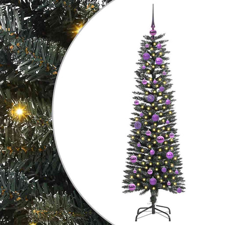 Vidaxl kunstkerstboom met 150 led groen 150 cm pvc en plastic en staal