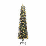 Vidaxl kunstkerstboom met 300 led groen 210 cm pvc en plastic en staal