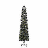 Vidaxl kunstkerstboom met 300 led groen 210 cm pvc en plastic en staal