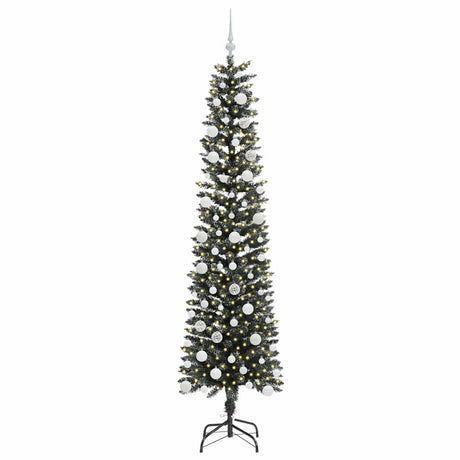 Vidaxl kunstkerstboom met 300 led groen 210 cm pvc en plastic en staal