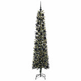 Vidaxl kunstkerstboom met 300 led groen 240 cm pvc en plastic en staal