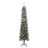 Vidaxl kunstkerstboom met 300 led groen 240 cm pvc en plastic en staal