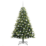 Vidaxl kunstkerstboom met scharnier 300 leds groen 180 cm pvc en pe