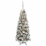 Vidaxl kunstkerstboom wit 120 cm pvc en plastic en staal en pe