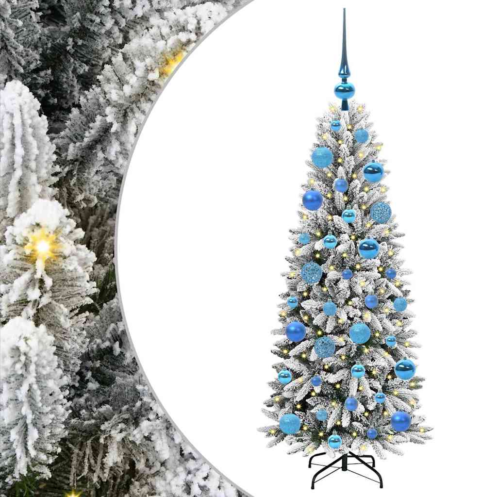 Vidaxl kunstkerstboom wit 120 cm pvc en plastic en staal en pe