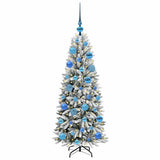 Vidaxl kunstkerstboom wit 120 cm pvc en plastic en staal en pe