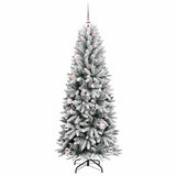 Vidaxl kunstkerstboom wit 150 cm pvc en plastic en staal en pe