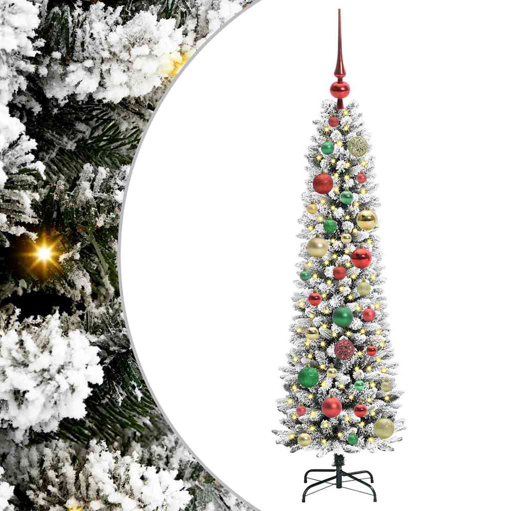 Vidaxl kunstkerstboom met 150 led wit 120 cm pvc en metaal en plastic