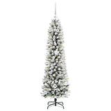 Vidaxl kunstkerstboom met 150 led wit 150 cm pvc en metaal en plastic