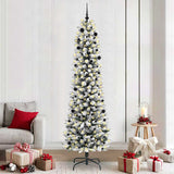 Vidaxl kunstkerstboom wit 240 cm pvc en metaal en plastic