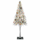 Vidaxl kerstboom met 150 led met standaard wit 120 cm pe en staal