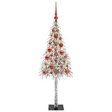 Vidaxl kerstboom met 150 led met standaard wit 120 cm pe en staal