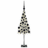 Vidaxl kerstboom met 150 led met standaard wit 120 cm pe en staal