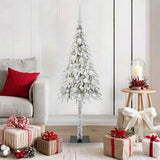 Vidaxl kerstboom met 150 led met standaard wit 120 cm pe en staal