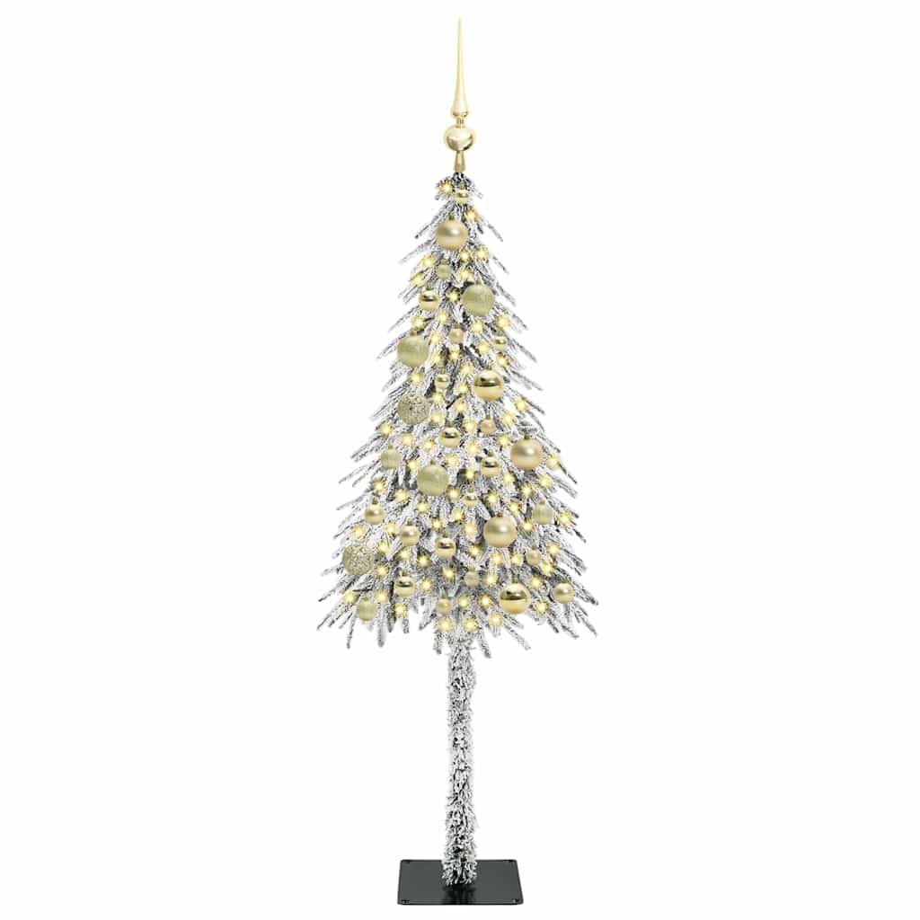 Vidaxl kerstboom met 150 led met standaard wit 120 cm pe en staal