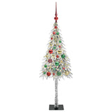 Vidaxl kerstboom met 150 led met standaard wit 120 cm pe en staal