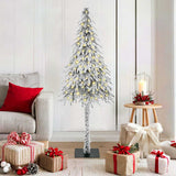 Vidaxl kerstboom wit 150 cm pe en staal