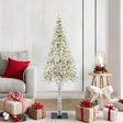 Vidaxl kerstboom met 150 led met standaard wit 150 cm pe en staal
