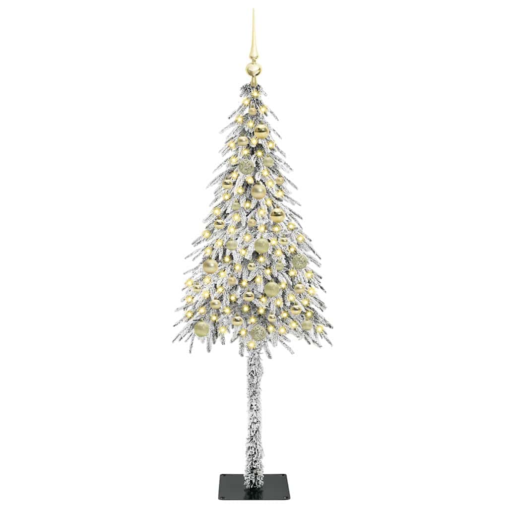 Vidaxl kerstboom met 150 led met standaard wit 150 cm pe en staal