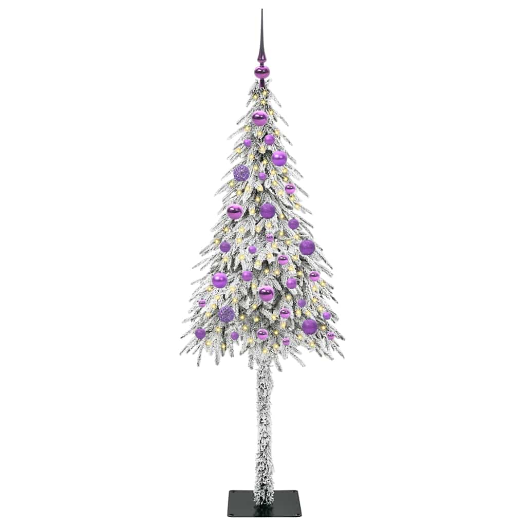 Vidaxl kerstboom met 150 led met standaard wit 150 cm pe en staal