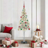 Vidaxl kerstboom met 150 led met standaard wit 150 cm pe en staal