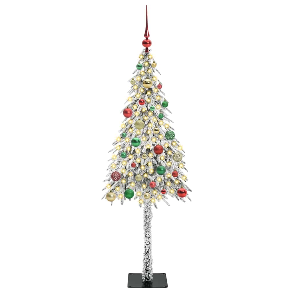 Vidaxl kerstboom met 150 led met standaard wit 150 cm pe en staal
