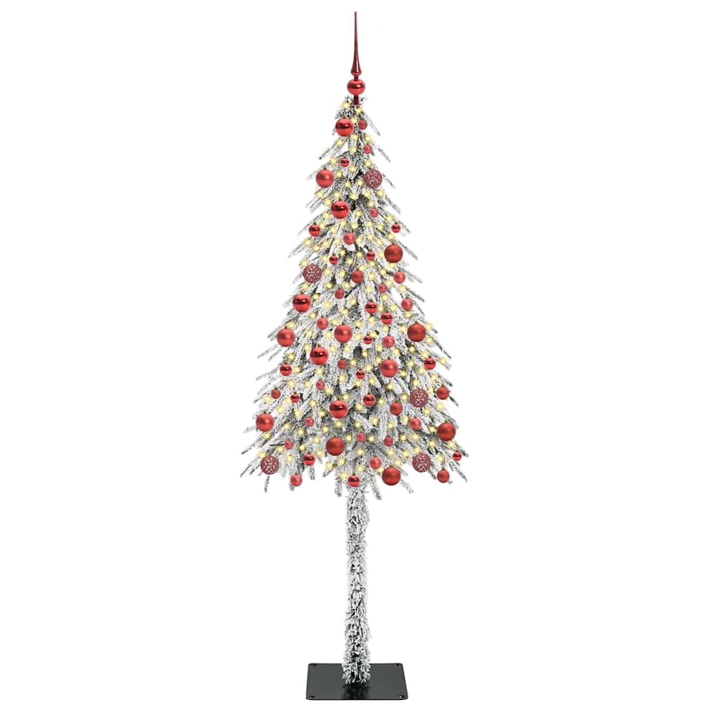Vidaxl kerstboom met 300 led met standaard wit 180 cm pe en staal