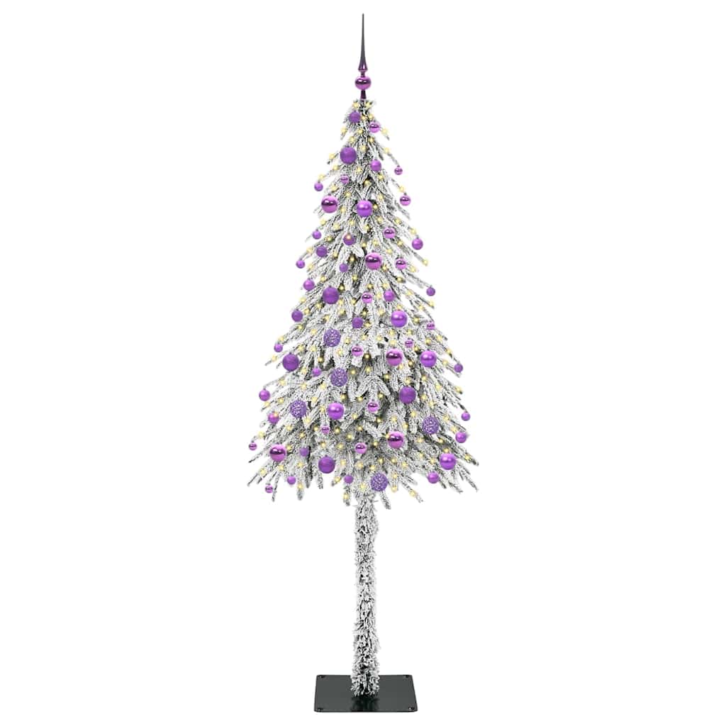 Vidaxl kerstboom met 300 led met standaard wit 180 cm pe en staal