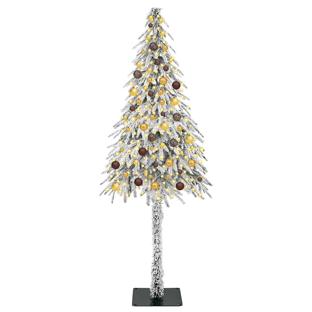 Vidaxl kerstboom met 300 led met standaard wit 210 cm pe en staal