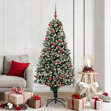 Vidaxl kunstkerstboom groen 180 cm pvc en staal en kunststof