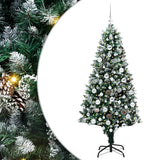 Vidaxl kunstkerstboom groen 180 cm pvc en staal en kunststof