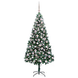 Vidaxl kunstkerstboom groen 210 cm pvc en staal en kunststof