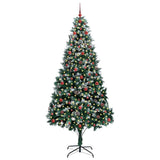 Vidaxl kunstkerstboom groen 240 cm pvc en staal en kunststof