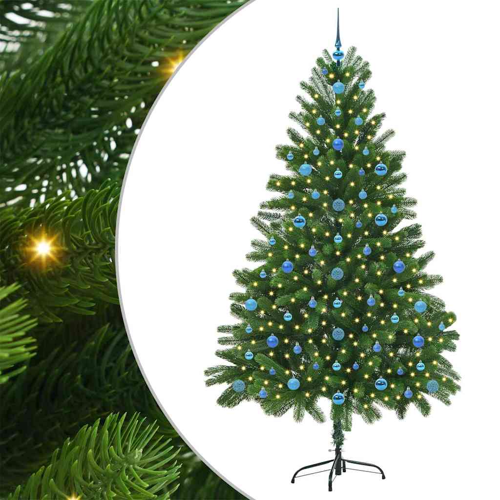 Vidaxl kerstboom met 300 led met standaard groen 210 cm pe