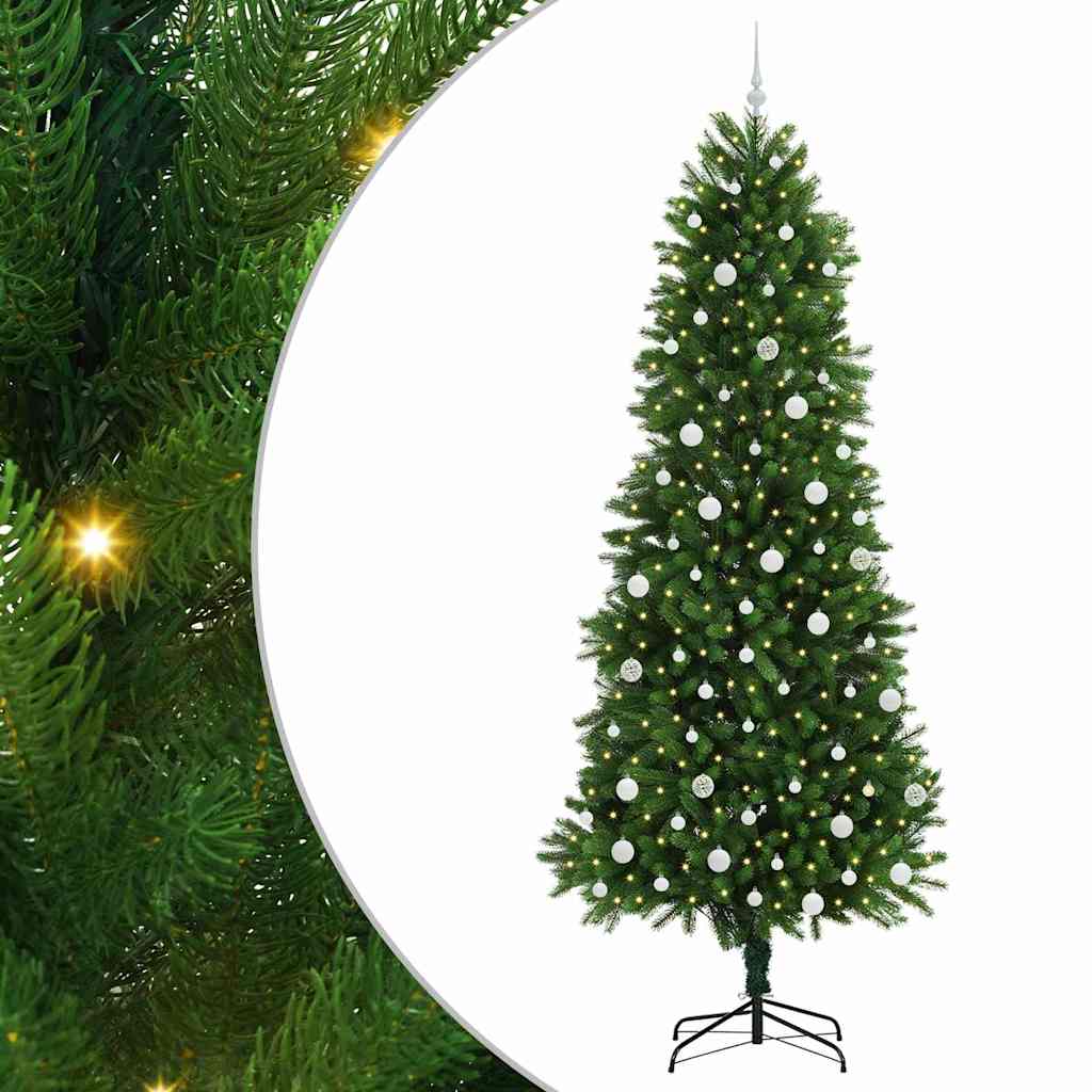 Vidaxl kerstboom met 300 led met standaard groen 240 cm pe