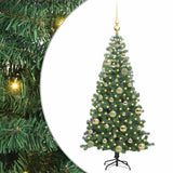 Vidaxl kerstboom met 150 led met standaard groen 120 cm pvc