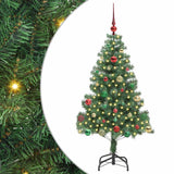 Vidaxl kerstboom met 150 led met standaard groen 150 cm pvc