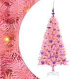 Vidaxl kerstboom roze 120 cm pvc