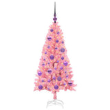 Vidaxl kerstboom roze 120 cm pvc