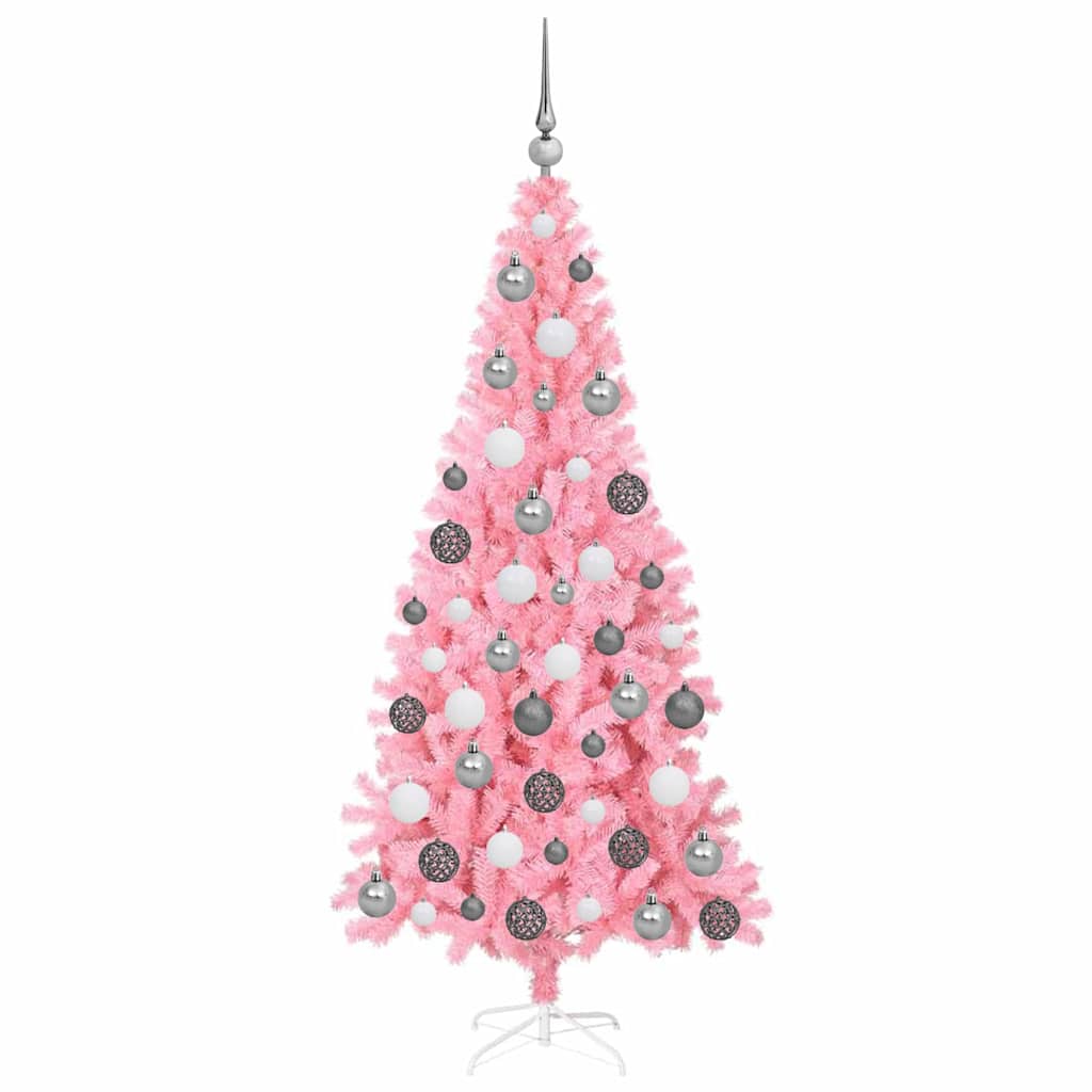 Vidaxl kerstboom roze 180 cm pvc