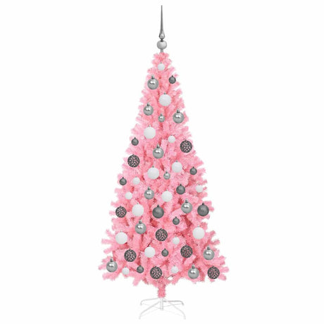 Vidaxl kerstboom roze 180 cm pvc