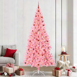 Vidaxl kerstboom roze 240 cm pvc